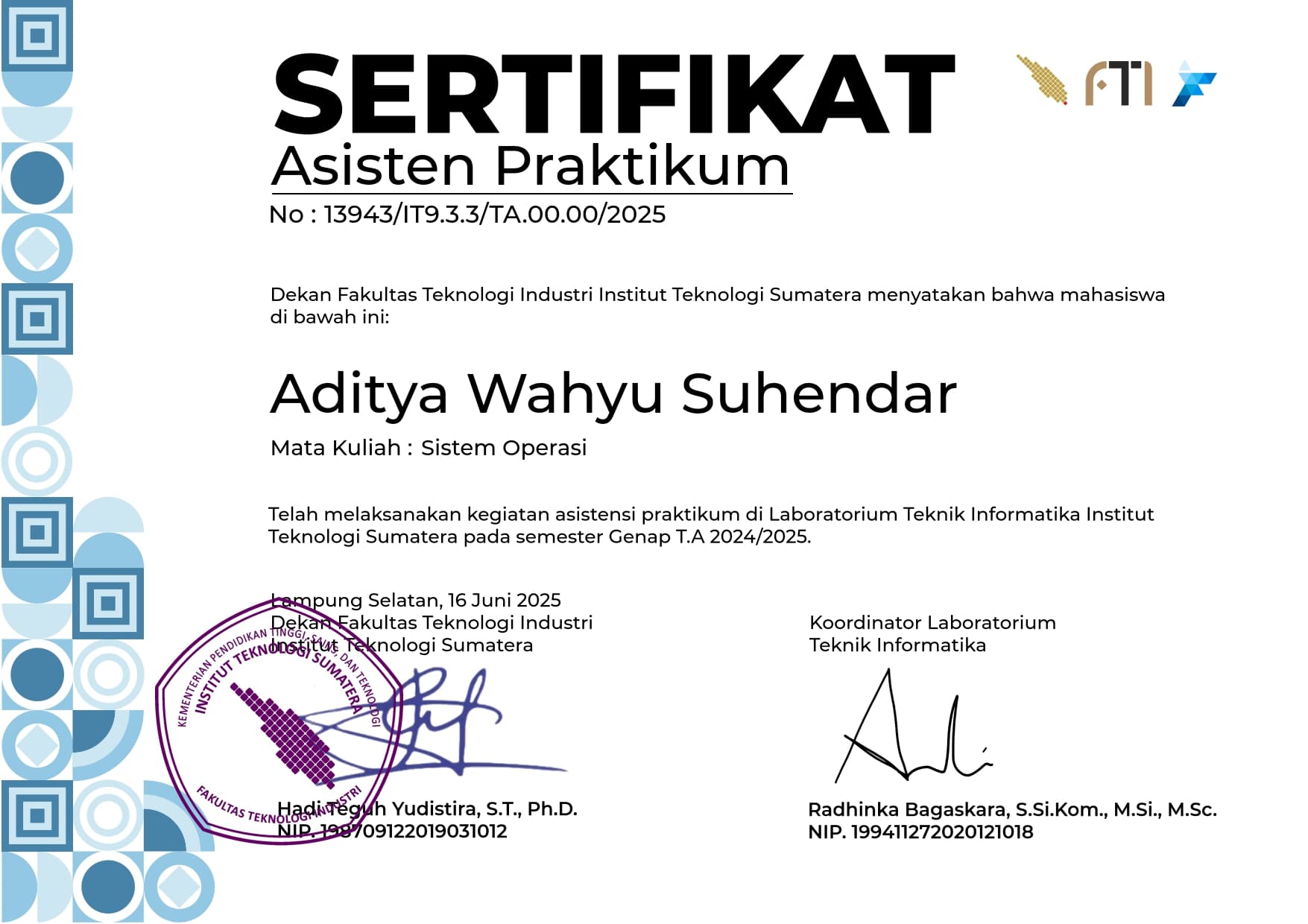Certificate 3