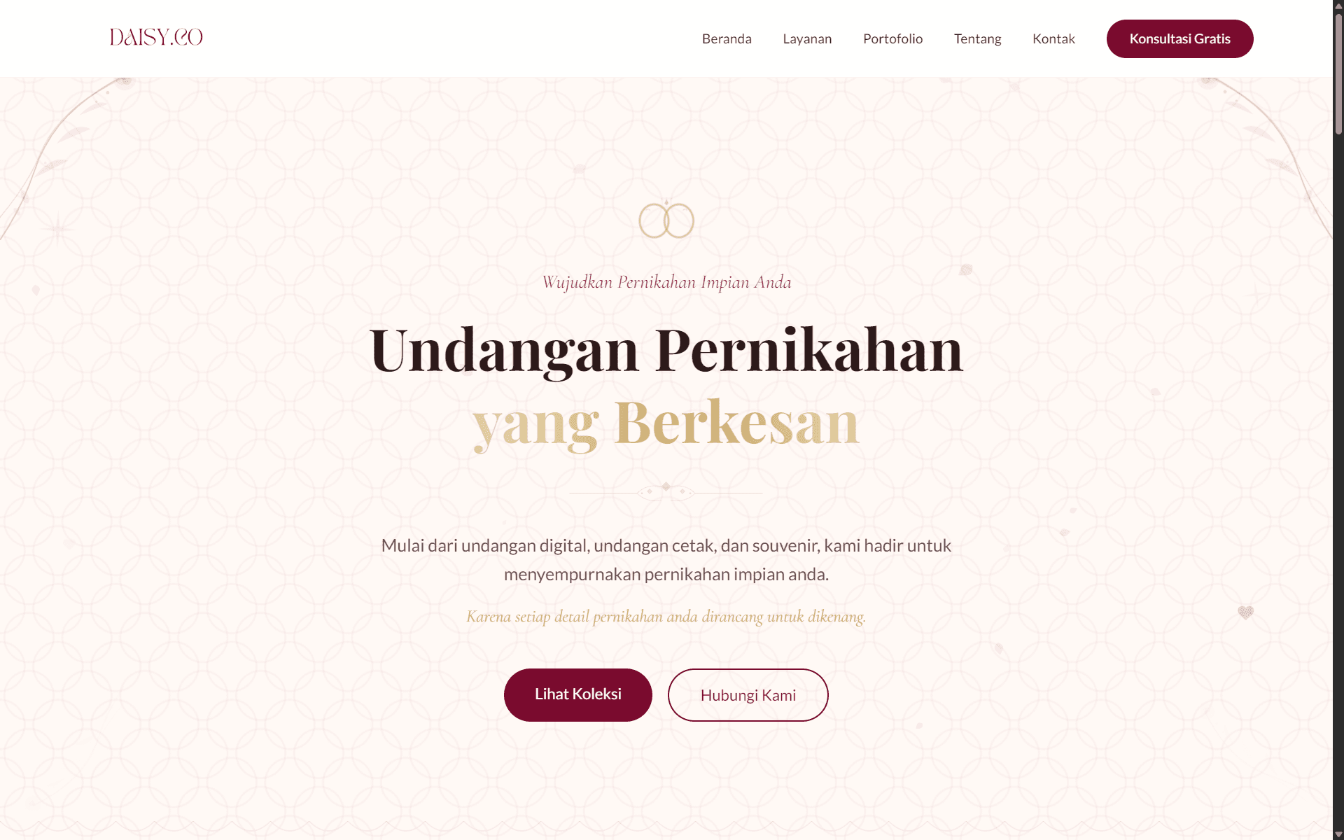 DAISY.CO Wedding Invitation